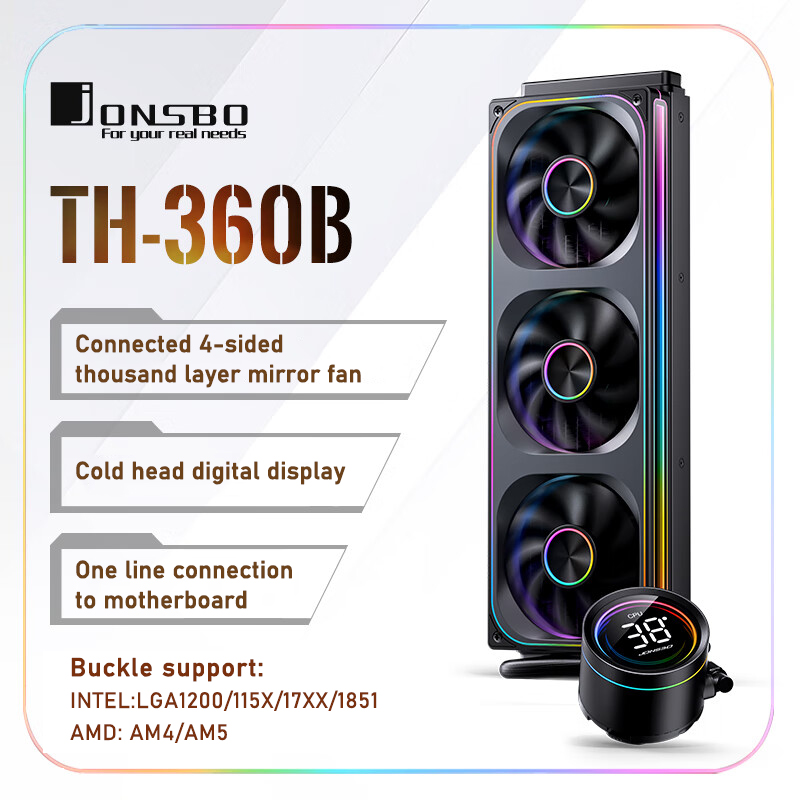 Pc Water Cooling - Jonsbo TH-360 AIO CPU 액체 냉각